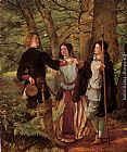 Walter Howell Deverell Canvas Paintings - A Scene from As You Like It
